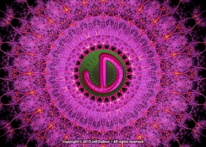 JD Logo Fractal Mandala - Personal Identity