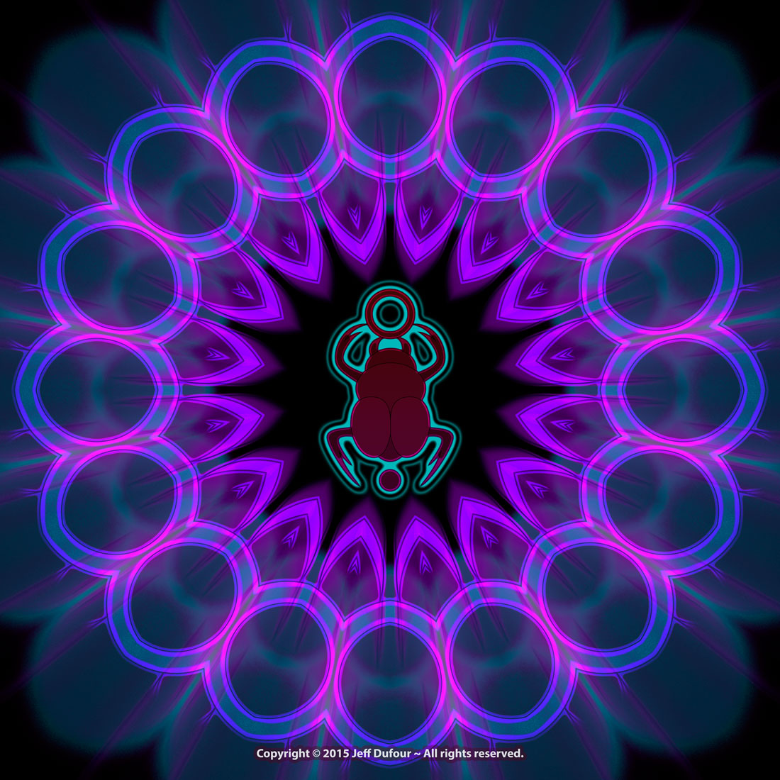 Scarab Mandala - Sacred Symmetry